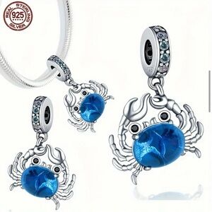 🦀STERLING SILVER BLUE CRAB s925